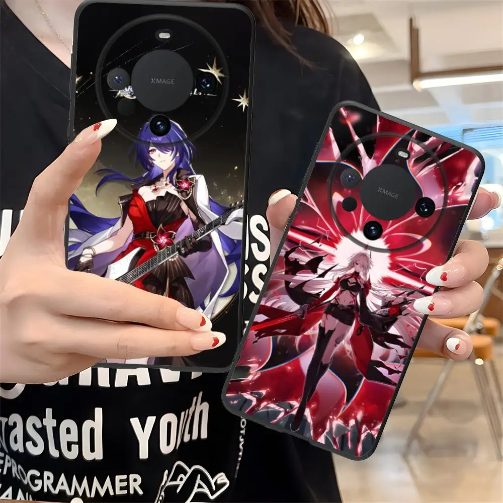 

Чехол для телефона Honkai Star Rail Acheron для Huawei Mate 60 50 40 30 20 10 Pro Plus Lite E 5G с цветным принтом, роскошный защитный чехол