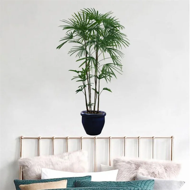 Greenery Potted Plants Simulation Flower Pots Wall Decals Bedroom Living Room Entrance Home Wall Decoration Stickers