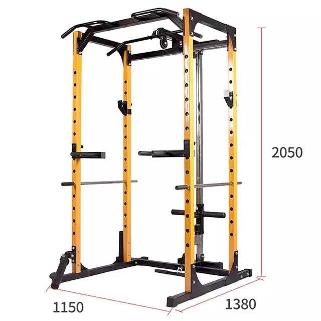 High Security Commercial Use Power Squat Rack Smith Machine Wholesale Gym Gym Equipment Multi-Function Steel Constructionpromote