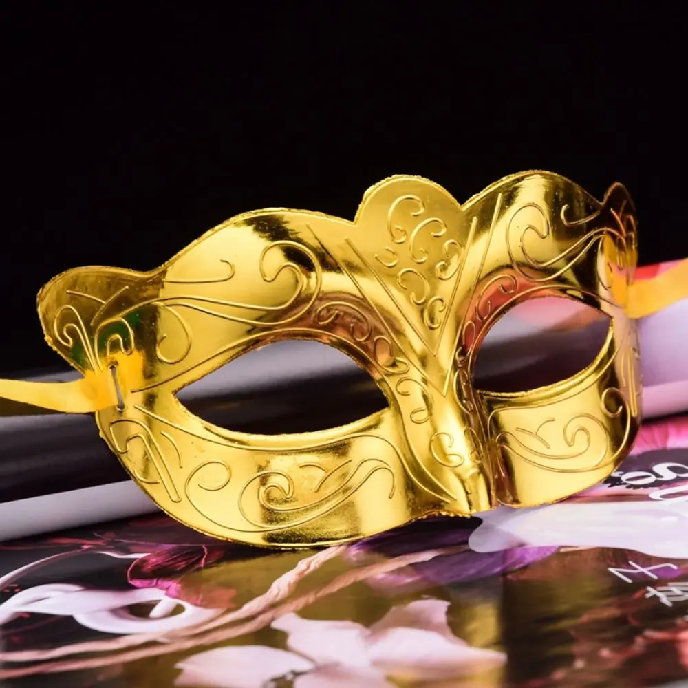 Half Face Water Ripple Mask Plastic Prom Party Supplies Masquerade Mask Party Cosplay Props Carnival Costume Props Men