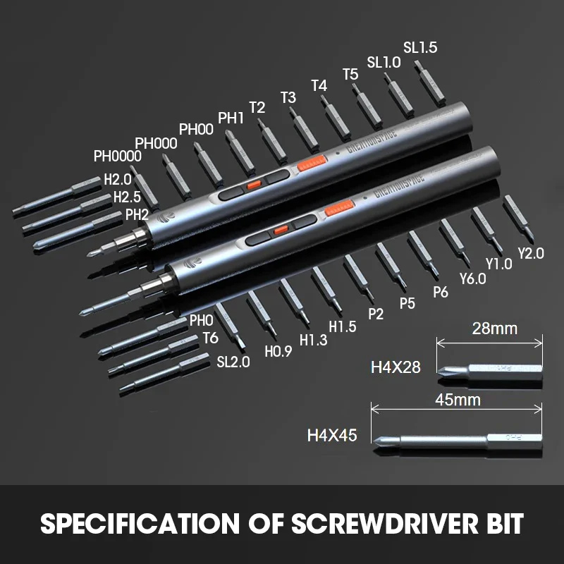 CreationSpace Electric Screwdriver Set High Torque Cordless Screwdriver Rechargeable Battery Kit Repair Power Tools