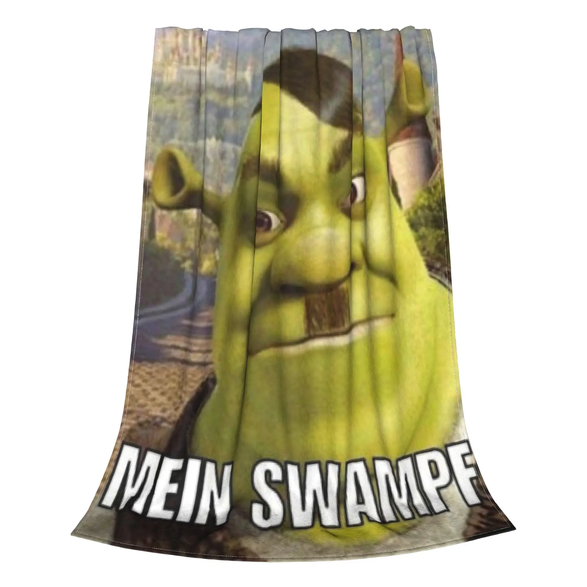 Shreks Woordspeling Grappige Memes Deken Ultrazachte dekens voor bank 50x60 Inch Meerdere maten Tapijtstuk