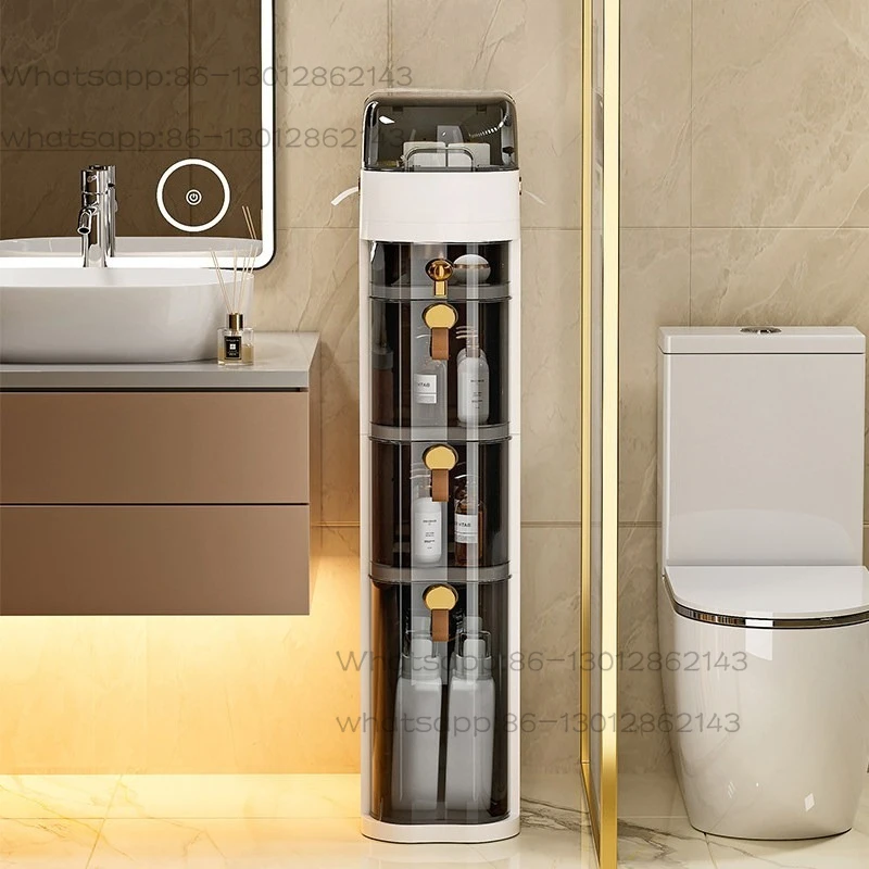18CM wide toilet rack crevice storage cabinet drawer bathroom crevice locker toilet toilet side cabinet