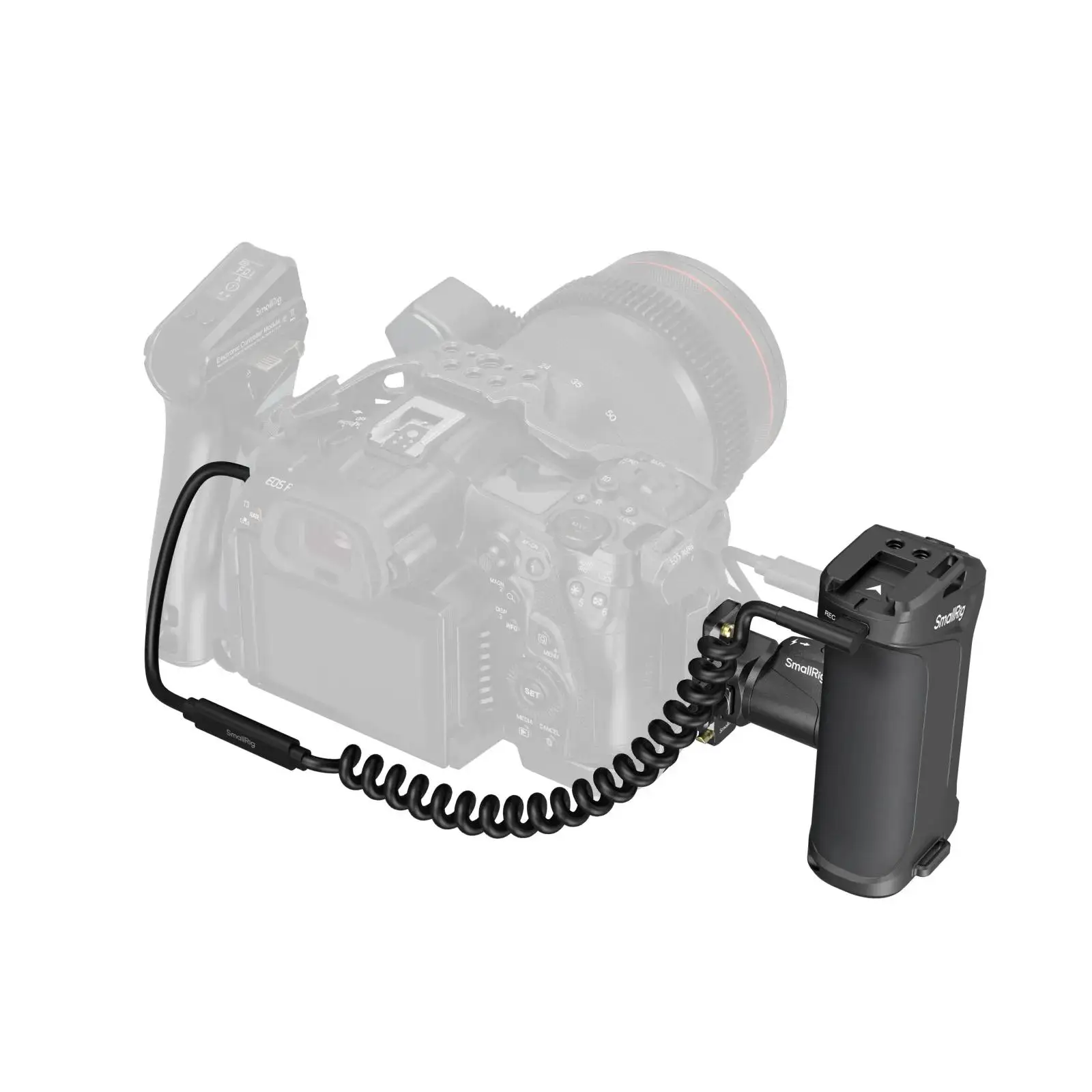 SmallRig Rotating Side Handle with Trigger REC  for Canon R5 Mark II/R6/R10 for Blackmagic Design for BMPCC 4K/6K Cameras 5235