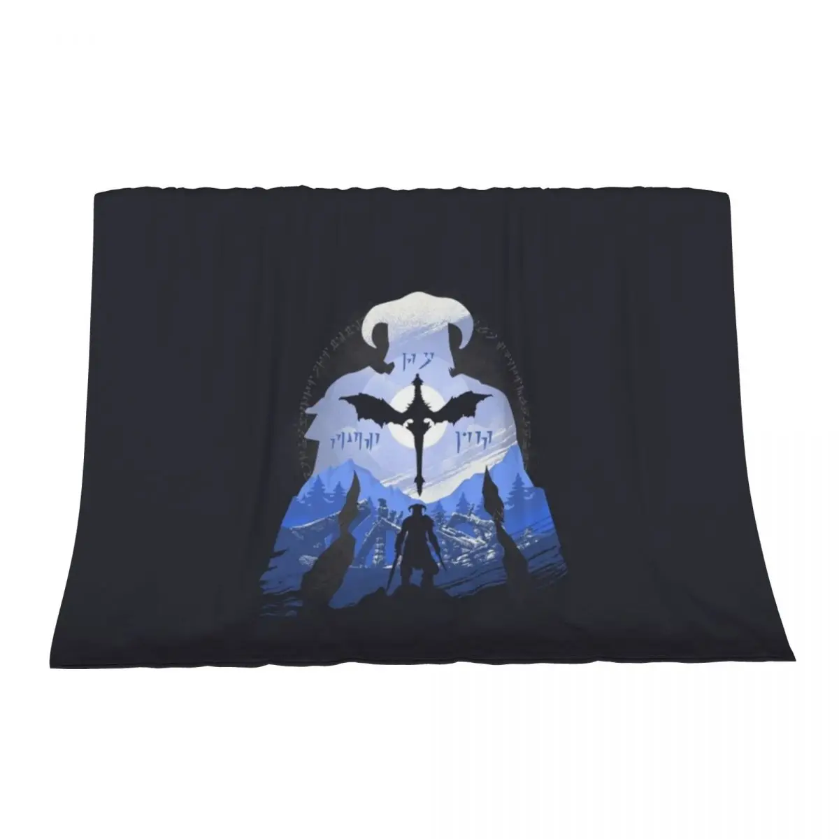

The Last Dragonborn Throw Blanket Fashion Sofas for babies Flannel Thins Blankets