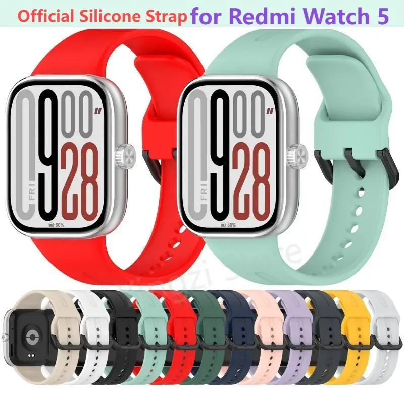 Official Silicone Strap for Redmi Watch 5 Replacement for Redmi Watch 4 Bracelet for Redmi Watch5 Mi Band9 Pro 8Pro Accessorie