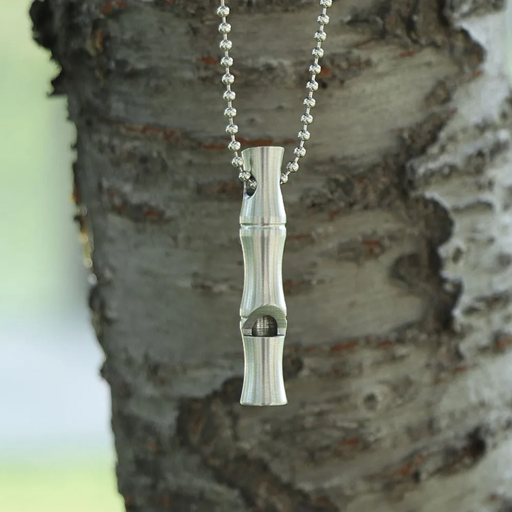 

Dog Training Stainless Steel Whistle Chain Portable Hanging Emergency Loud Silent Whistle Pet Training Stop Barking Outdoor