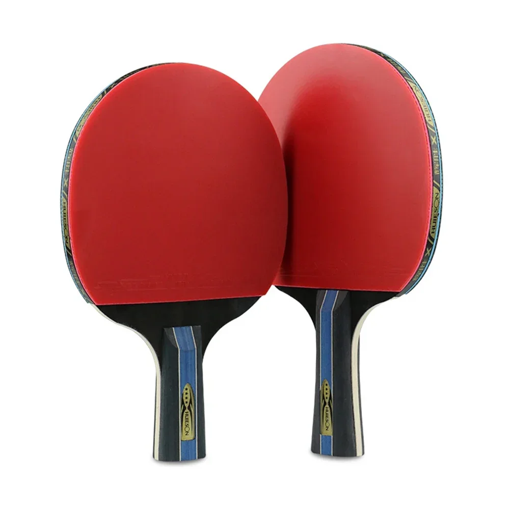 Table Tennis Racket Double Face Pimples-In Sticky Rubber 4 Star Ping Pong Paddle With Racket Bag Seven-layer Pure Wood