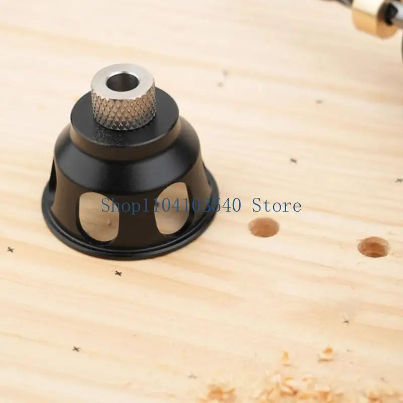 02DC Lightweight Antislip Base Hole Guide Vertical Drill Guide Doweling Jig Suitable for DIYers Professional Furniture Maker