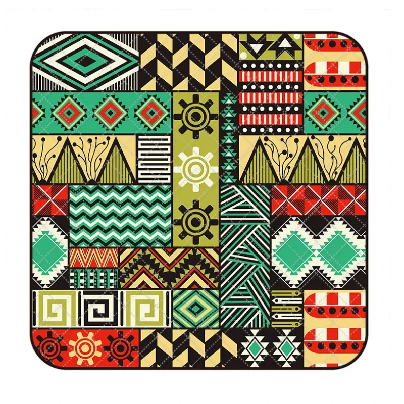 Imagem -02 - Boho Portable Thickened Picnic Mat Esteira de Acampamento Praia Impermeável Grande Bohemian Relax Blanket Primavera ao ar Livre