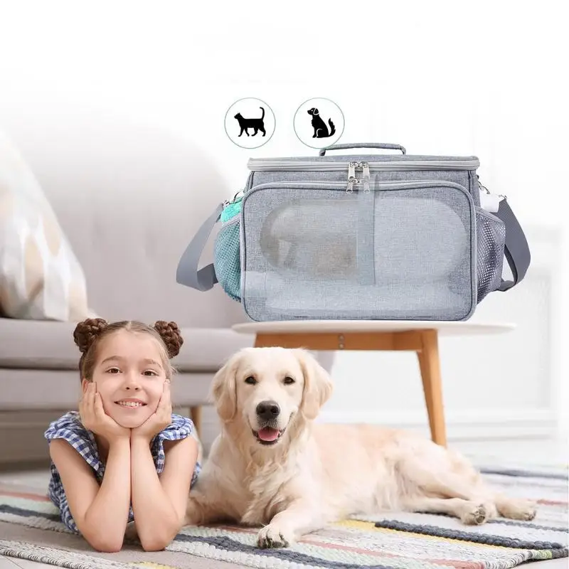 Dog Grooming Vacuum Storage Bag Carrying Case For Pet Grooming Kit Large Capacity Protective Tote Bag Travel Carrying Case For