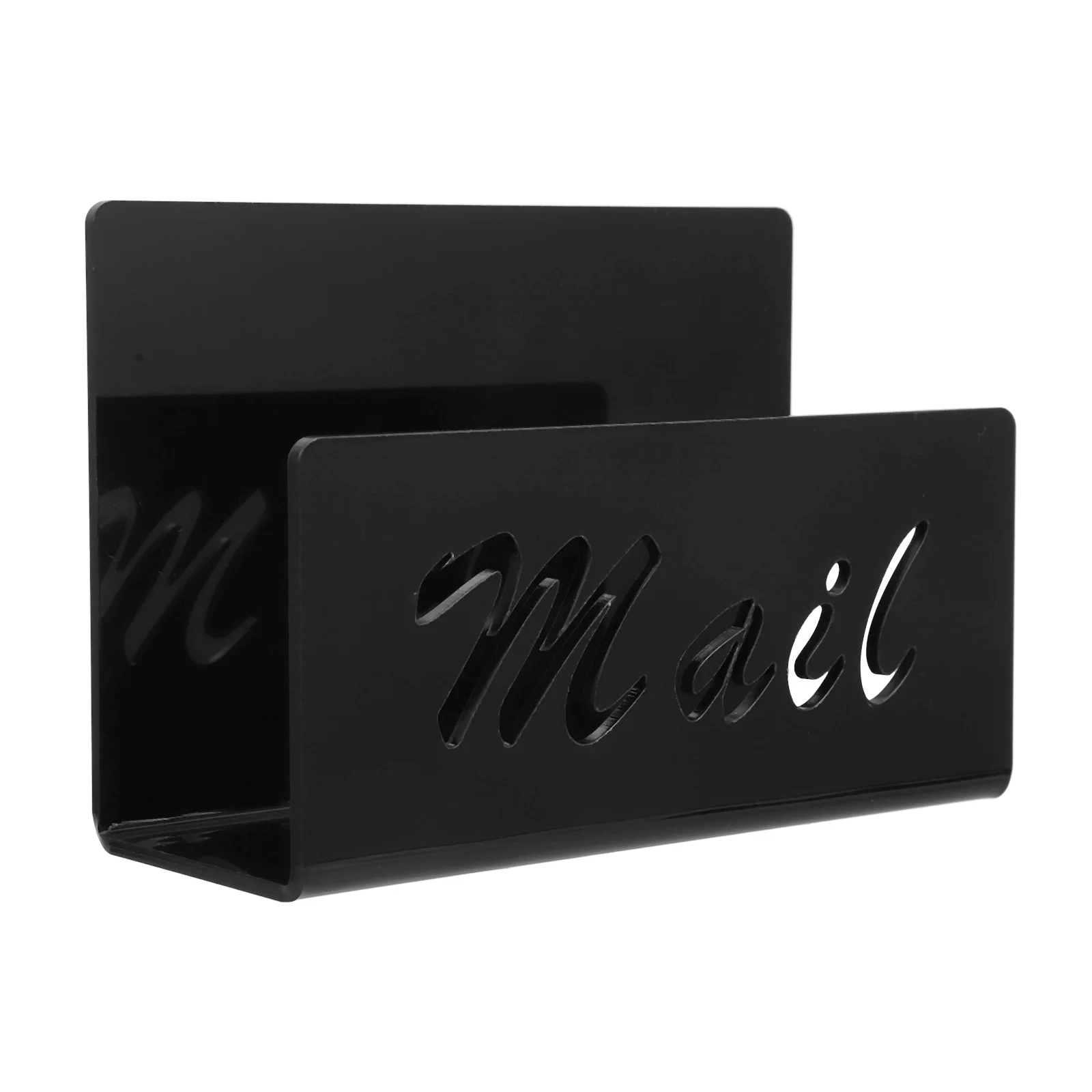 

Acrylic Mail Holder Desktop Organizer Sturdy Letter Sorter Postcard Display Office File Rack Acrylic Mail Holder