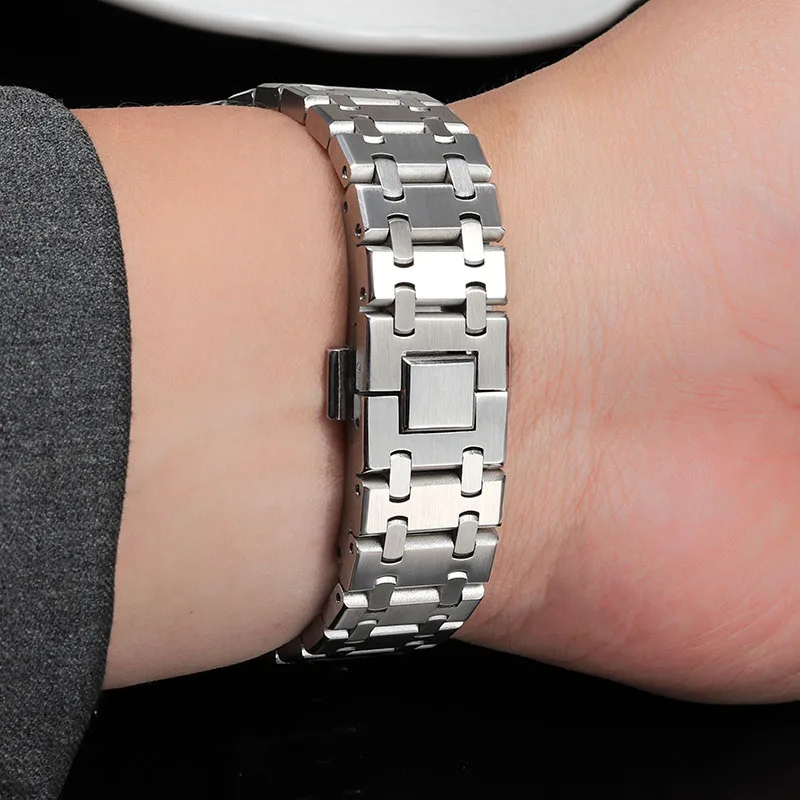 Ersatzarmband aus massivem Edelstahl für Casio G-Shock GMW-B5000 „Silver“ AP Style Mod-Uhrenarmband (Modell 3459 kompatibel)