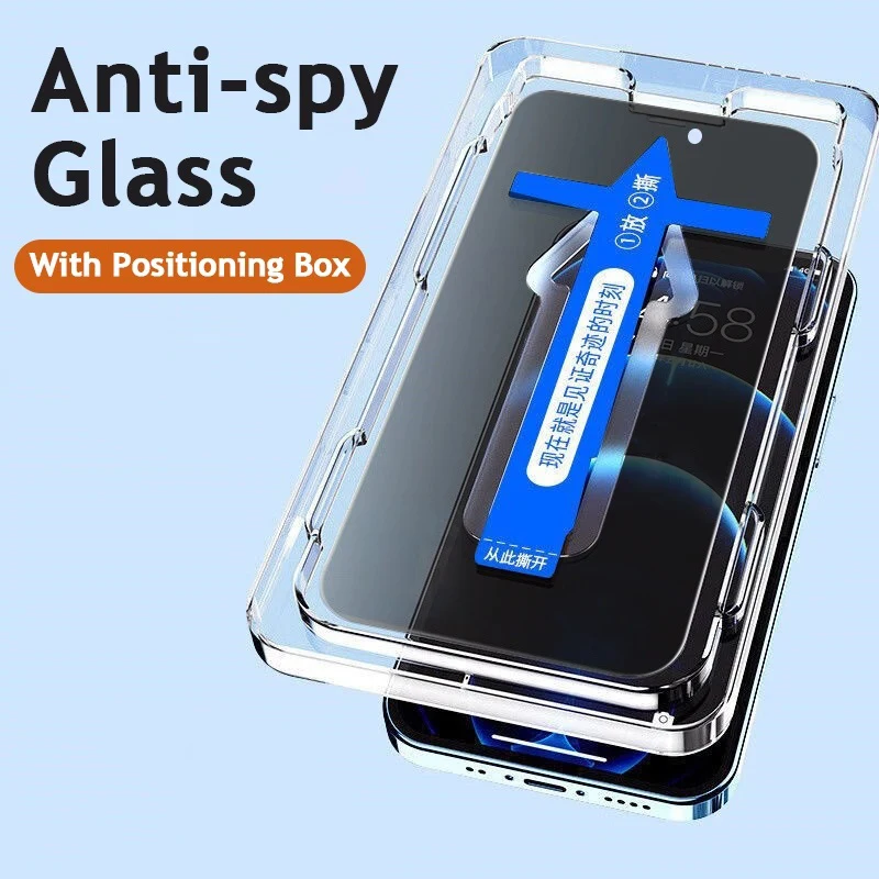 

For OPPO Reno 3 4 5 6 9 10 11 Pro Find X3 X5 X6 X7 Ultra Anti Glare Screen Protector Automatic installer Privacy Tempered Glass