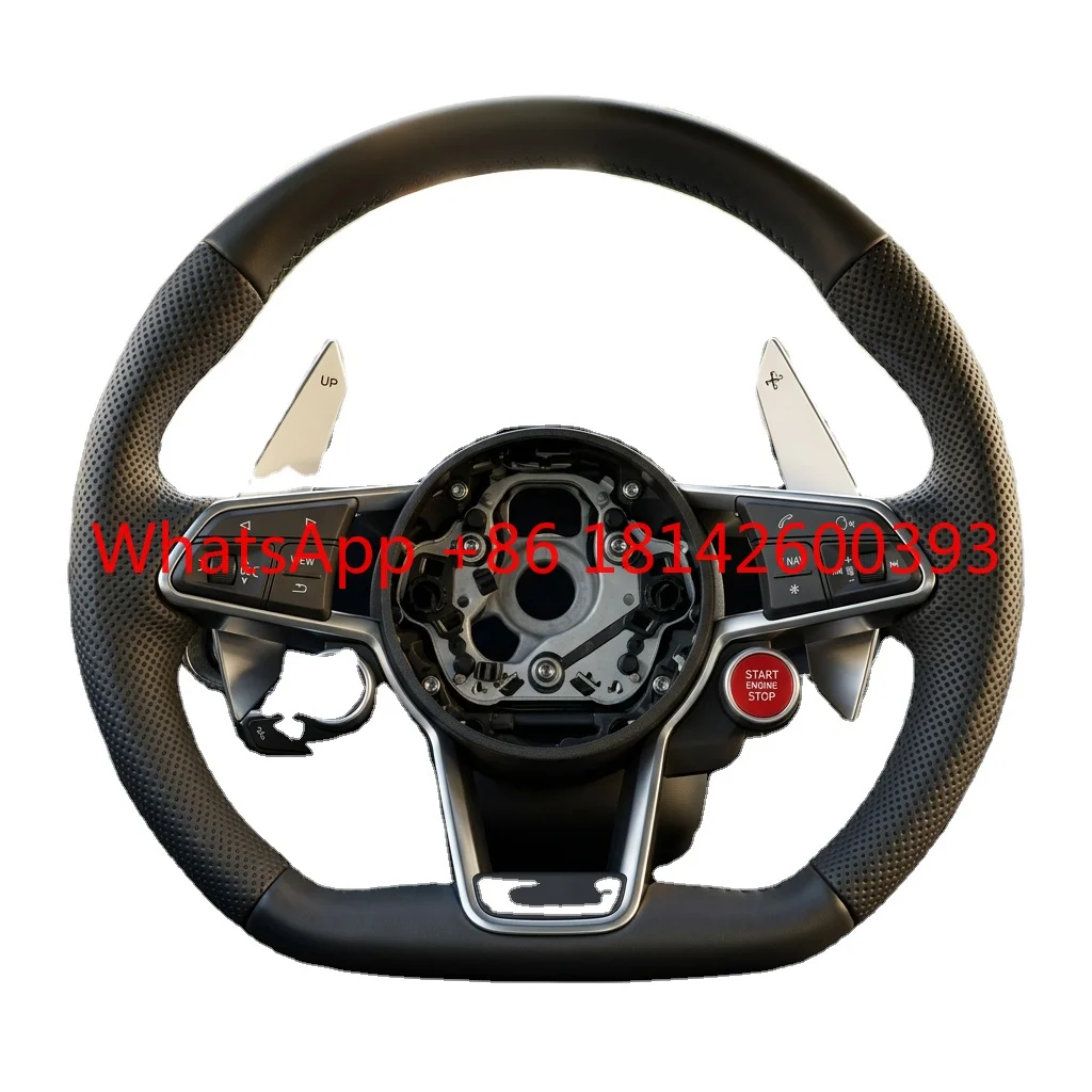 Customized Carbon Fiber Steering Wheel With Start Button High Performance Vehicle Interior Upgrade Parts
