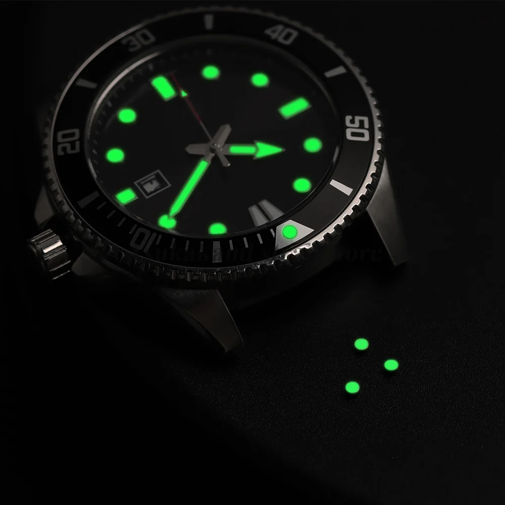 1/2pcs White Beads Green Luminous Pip Watch Bezel Insert 12 O’Clock Lume Pearl Dot Mod Parts for Omega Replace Spare Accessories
