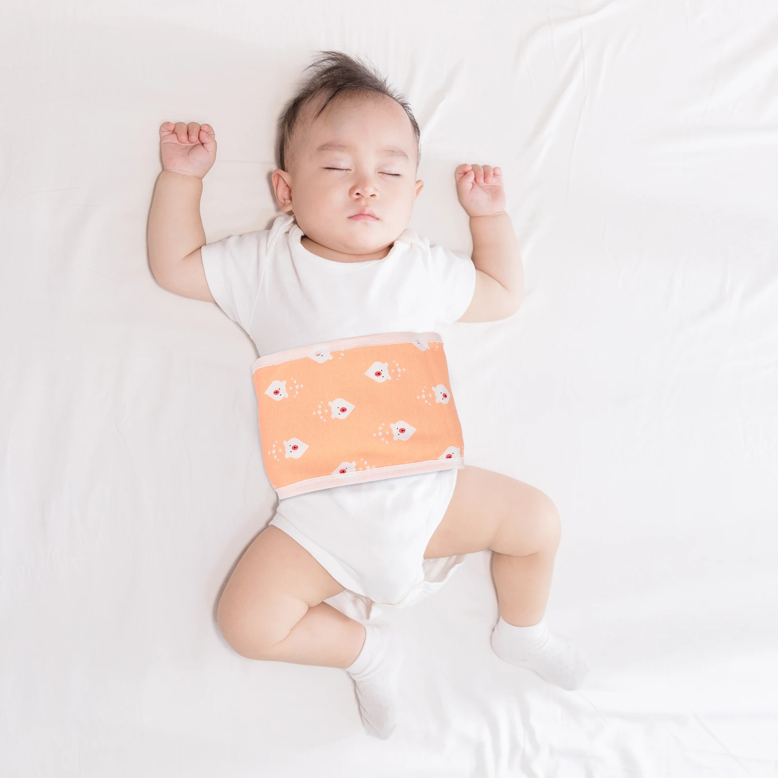 

1pc Cotton Belly Band for Baby Infant Navel Belt Printed Apron Newborn Warm Comfortable Protection Wrap Gift Toddler Soft Skin