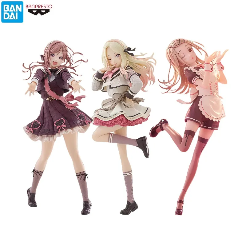 100% Original BANDAI Banpresto ESPRESTO Sweet Moment Gakuen Idolm@ster Rinami Sena Hiro Anime Collectible Figure Set In Stock