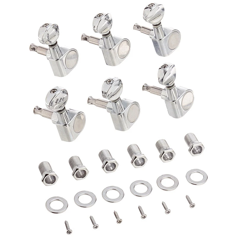 6 Stuks 6r Gitaar Tuning Pegs Tuners Machine Heads Voor Fendervervanging