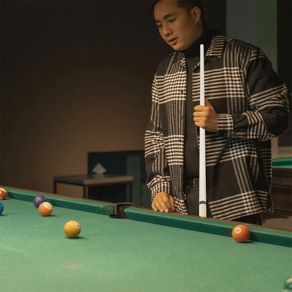 

2pcs 48 Pool Cue Inch Billiard Cue Rod Black Long Lasting Durable Firm Modern Billiard Sticks Pool Table Cues