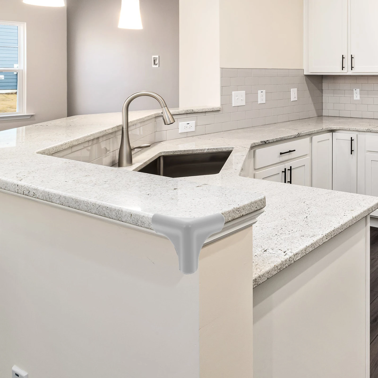 

4pcs Silicone Anti-Collision Corner Guards For Range Hood Furniture Protection Safety Edge Bumpers Kitchen Decorative Door