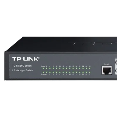 TP-LINK TL-NS650-24G4F Pełny gigabitowy trójwarstwowy przełącznik PoE do zarządzania siecią