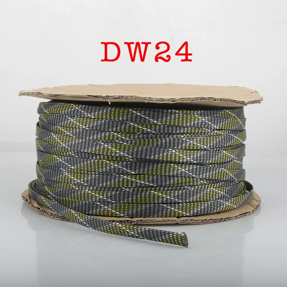 5-метровая расширяемая оболочка для проводов Audiocrast, плетеная ткацкий станок, трубка из ПЭТ, расширяемая автоматическая оболочка для кабеля