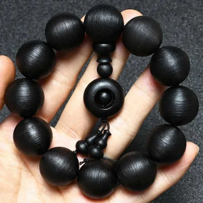 Vietnam Soil Sink Bracelet Screw Pattern Craft Older Material Made Prayer Beads Submerged Eaglewood8mm108Natural Sandalwood Brac