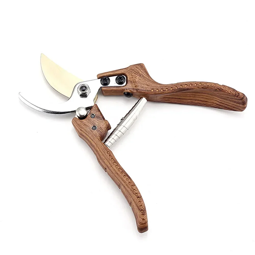 High Quality Garden Scissors with Spring Lock Branch Fruit Branch Pruning Shears Labor Saving Shears Gardening Tools