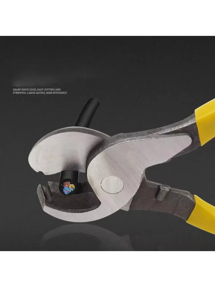 Multifunctional Pliers Electrician Insulated Cable Cutter Shock Scissors Anti Slip Labor-saving Wire Stripping Hand Tool