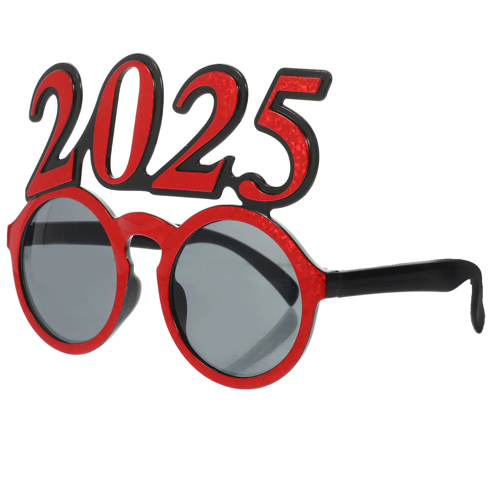 2025 نظارات بإطار دائري خفيفة الوزن ومريحة لمستلزمات حفلات رأس السنة الجديدة دعائم صور لتزيين نظارات الحفلات المضحكة #6