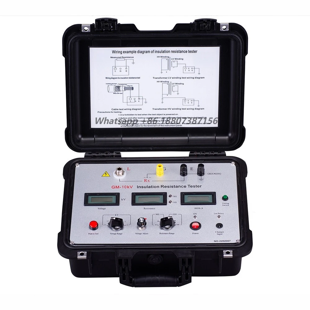 GM-10kv Digital High Voltage Megohmmeter Measuring Instruments Resistance Meter Insulation Resistance Tester