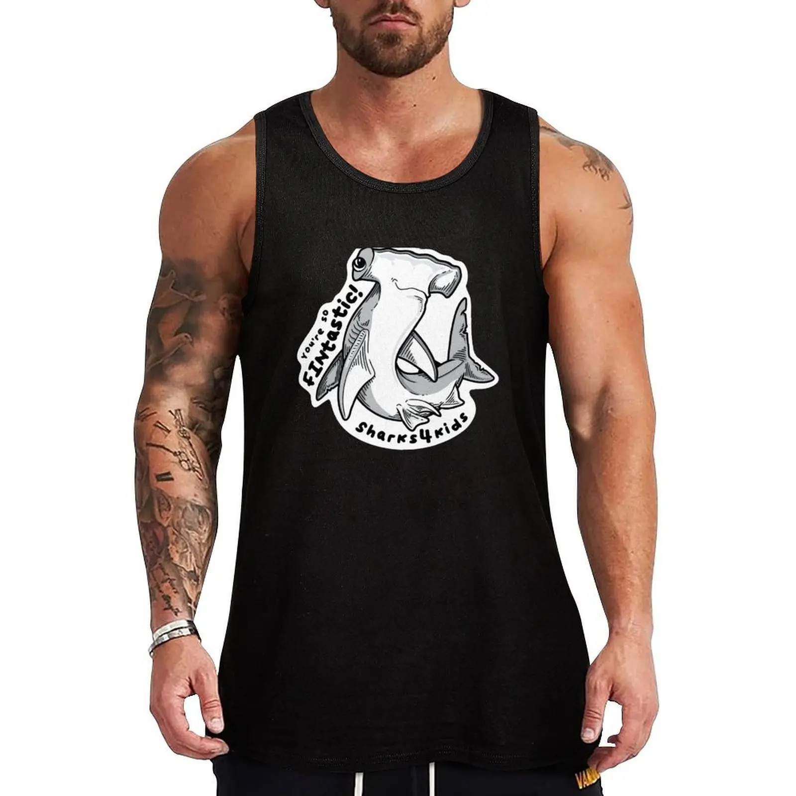 

You're so FINtastic! (v1) Tank Top Summer Casual Tank Top Loose Fit Breathable Shirt