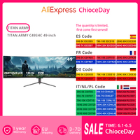 TITAN ARMY C49SHC 49-inch Gaming Monitor, 3840*1080 CSOT HVA Panel, 32:9 Oversized Curved Screen 144Hz High Refresh Rate PIP/PBP