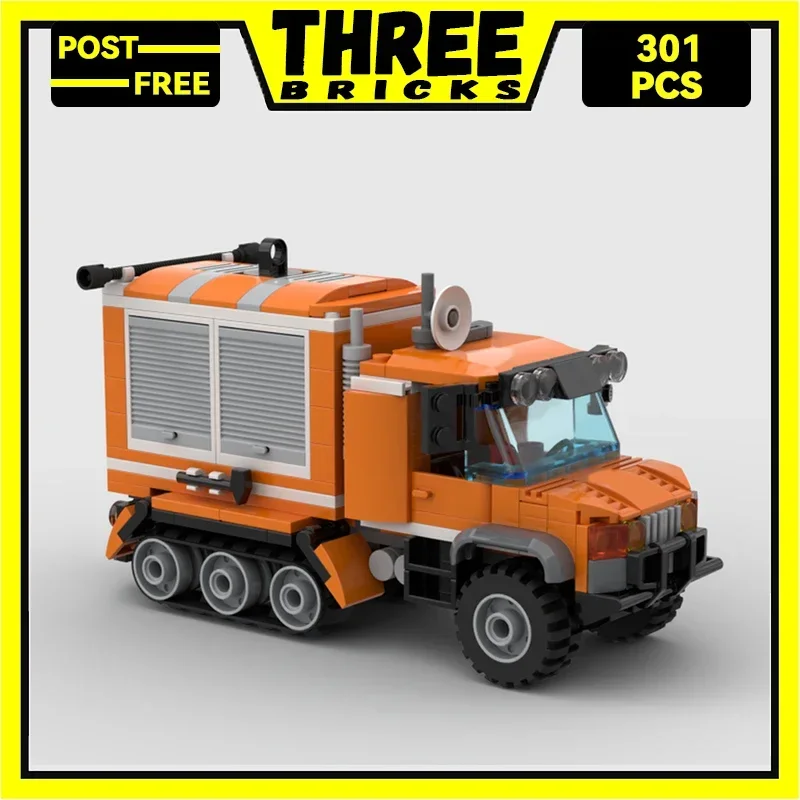 ThreeBricks Moc Building Blocks Car Model Series Arctic Half Track Car Technology Bricks DIY Toys For Kids Children Gifts  Cars