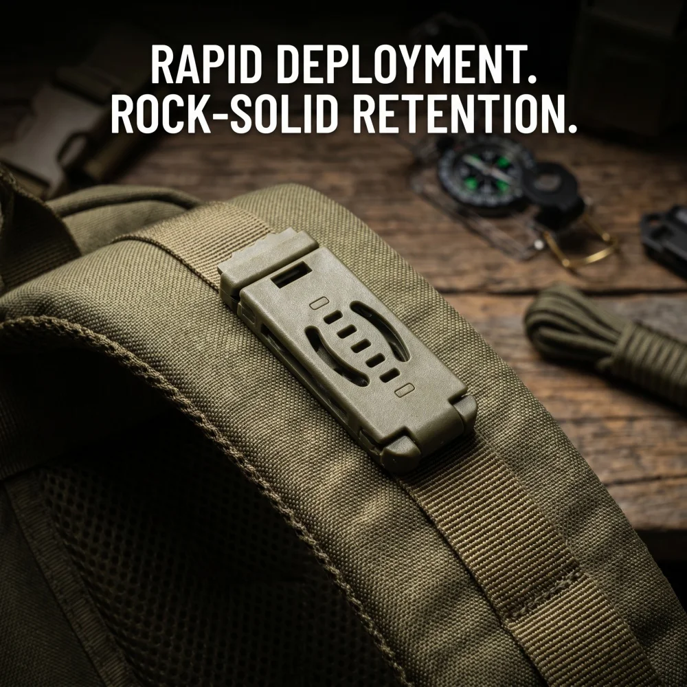DIY Kydex Holster MOLLE Back Clip Knife Sheath Belt Attachment Clip EDC Outdoor Carry Accessory