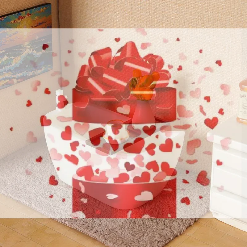 【BS】1/12 인형의 집 미니어처 시뮬레이션 욕조 트레이 포함 모델 인형의 집 욕실 가구 장식 인형 집 놀이 장난감