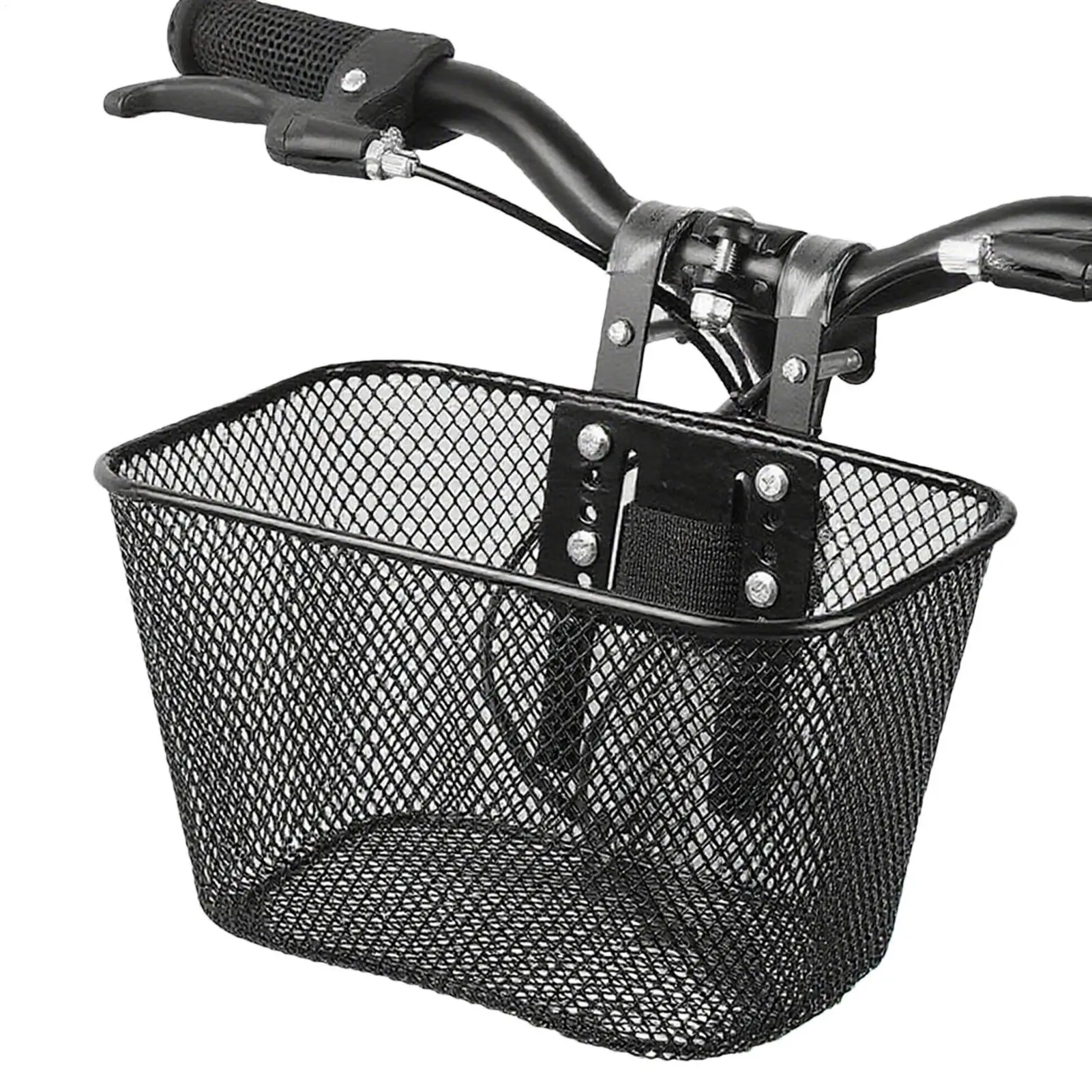 

Металлическая сетчатая корзина для велосипеда, передний руль, хранение покупок, съемная корзина на руль, передняя корзина для трехколесного велосипеда, аксессуары для велосипеда