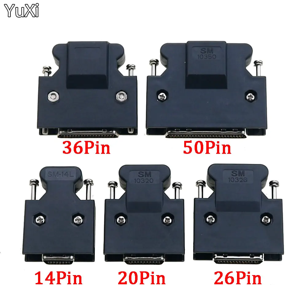 

Snap Type Servo Connector MDR 14 20 26 36 50 Pin Male Plug For Panasonic Yaskawa Mitsubishi Servo Motor Drive Control Connector