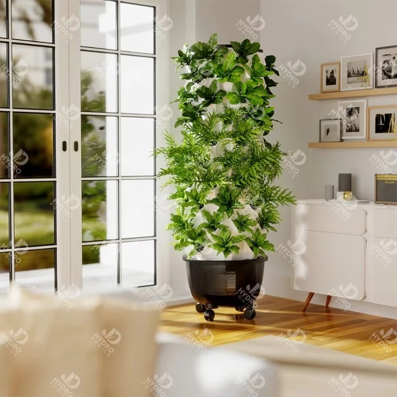 

Upgraded Pineapple Tower 48/64/80/96 Holes Hydroponics Aeroponic Vertical Grow System Kit Garden Tower for Vegetables and Fruits