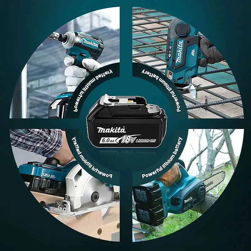 

✅Original Makita18V 6000mAh rechargeable power tool battery,makita packaging18V replace lithium-ion LXT BL1860B BL1860 BL1850
