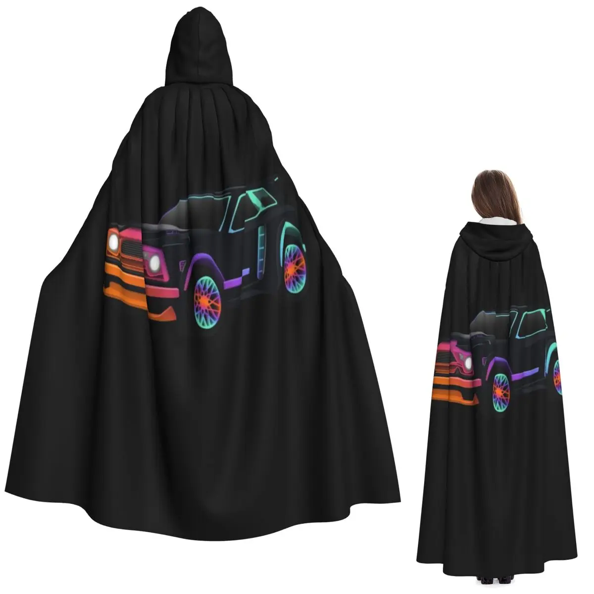 

Плащ-накидка Rocket League Fennec с длинным капюшоном, средневековый костюм ведьмы, косплей, плащ на Хэллоуин, унисекс для взрослых