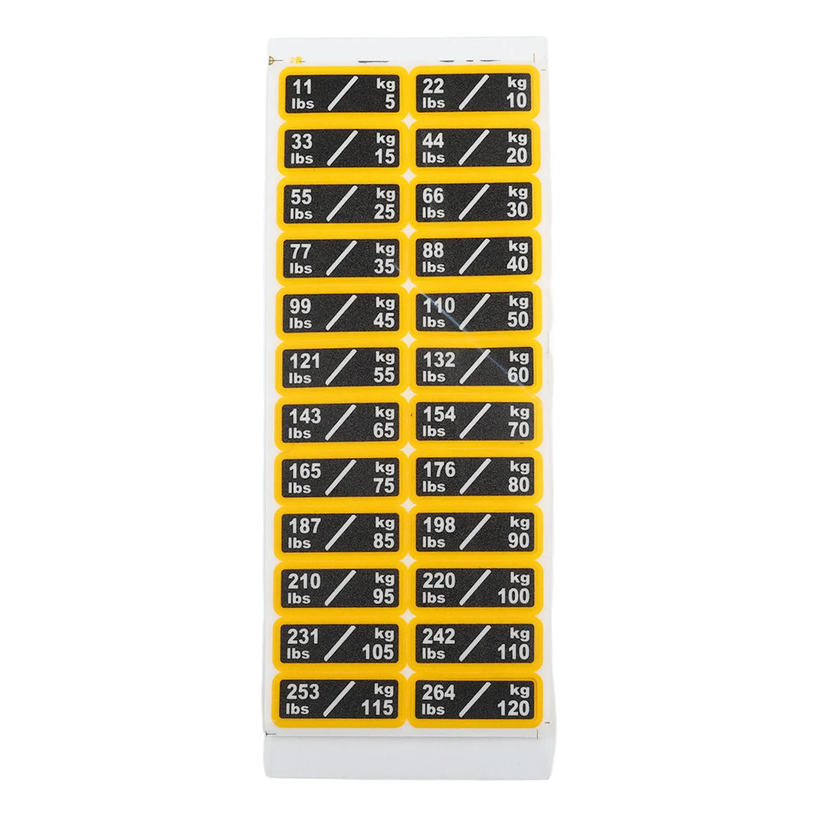 Gym Equipment Accessory Weight Stack Labels for Fast Identification Enhancing Safety and Efficiency During For Workouts