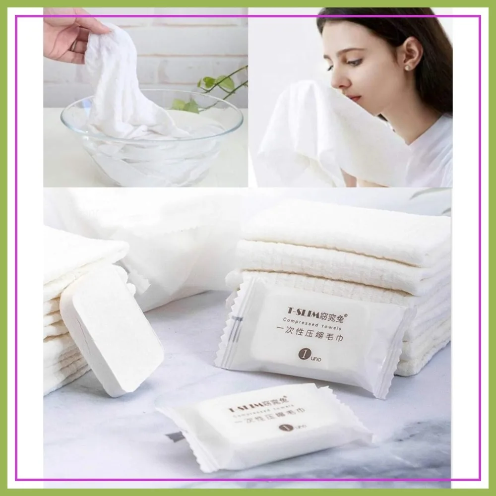 

Premium Compressed Towel Tablet, Essential Face Washcloths for Travel, Camping, Hiking, Sports, 20PCS Pure Cotton
