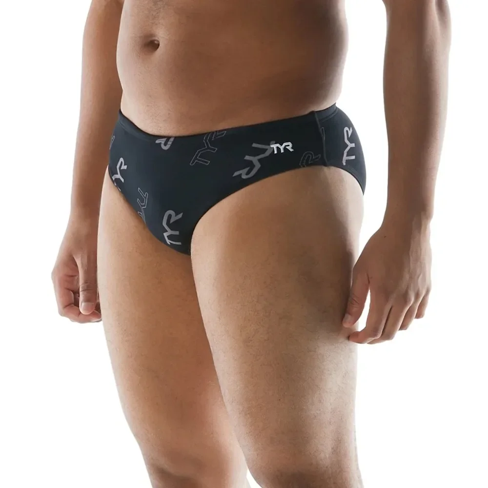 Men's Spraypaint Maxlife Brief Swimsuit Competition Triangle Swimsuit Beach Shorts Swimming Trunks Swim Trunks Jammer Swimsuit