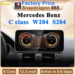 STWEI Factory Price 8Core Car Radio Stereo Multimedia Player For Mercedes Benz C Class W204 S204 Car Player Bluetooth Screen