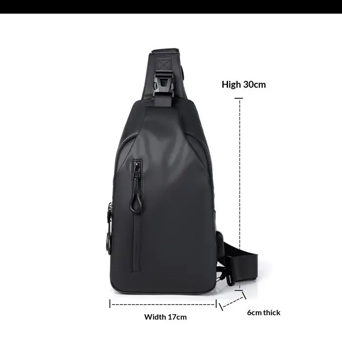 Stable color matching, large capacity crossbody bag, reasonable partitioning, and simple shoulder bag, comfortable chest bag