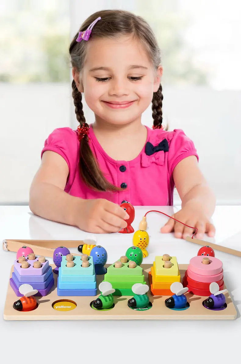 Educatief babyspeelgoed: Honingraat Bijenteken Kleurafstemming Spel Vinger Vaardigheidstraining Educatief speelgoed voor kinderen