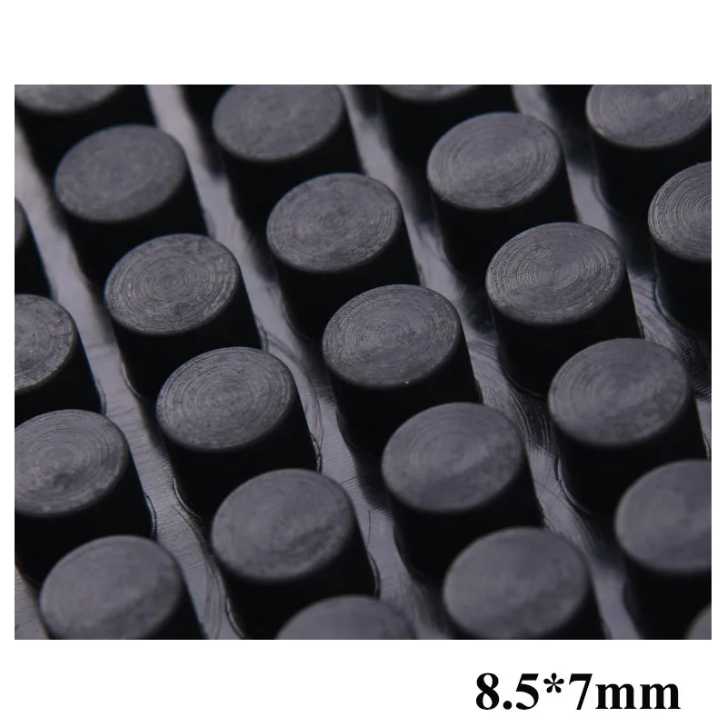 200Pcs 8.5x7MM Protective Silicone Rubber Feet Pads Ant-slip Furniture Laptop Cabinet Bumpers Shock Absorber Door Stops