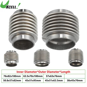 UXCELL 38mm/45mm/50mm/60mm elastyczna rura wydechowa samochodu elastyczne złącze wydechowe rury mieszkowe uniwersalna trwała stal nierdzewna